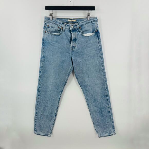 Levi’s Big E Wedgie Jeans Women’s Size 30 Button Fly High Rise Straight Leg - Picture 10 of 10